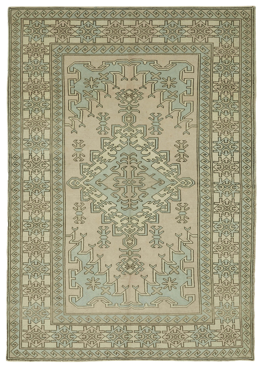 Kavale Anadolu Dokuma Açık Mavi Madalyon Desenli Halı 201x290 cm