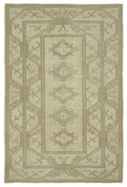 Kavale Düz Kahverengi Halı Etnik Geometrik Desenli 168x249 cm