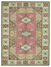Kavale Gül Kurusu Geometrik Desenli El Dokuma Vintage Halı 215x280 cm