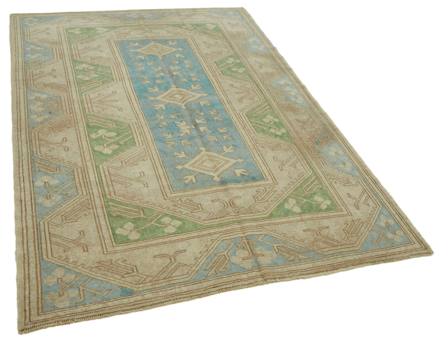 Kavale Açık Bej Halı El Dokuma Geometrik Desenli 169x242 cm 46834 – genel görünüm