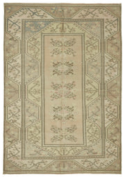 Kavale Bej Halı Geometrik Desenli Toprak Tonlarında 195x278 cm 46850