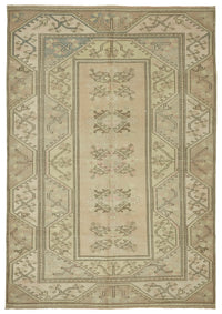 Kavale Bej Halı Geometrik Desenli Toprak Tonlarında 195x278 cm 46850