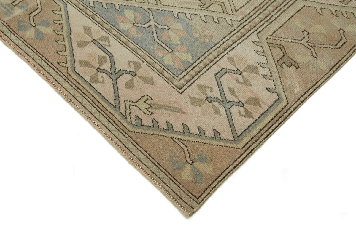 Kavale Bej Halı Geometrik Desenli Toprak Tonlarında 195x278 cm 46850 – detay görünümü