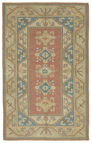 Kavale Geometrik Desenli Kırmızı Etnik Anadolu Halısı 158x251 cm