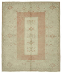 Kavale 30-50 Yıllık Kırmızı Etnik Halı Geometrik Desenli 192x221 cm 46858