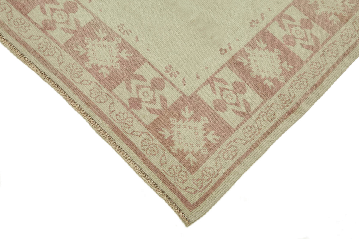 Kavale Bej Gümüş Bordürlü Geometrik El Dokuma Halı 209x276 cm – detay görünümü
