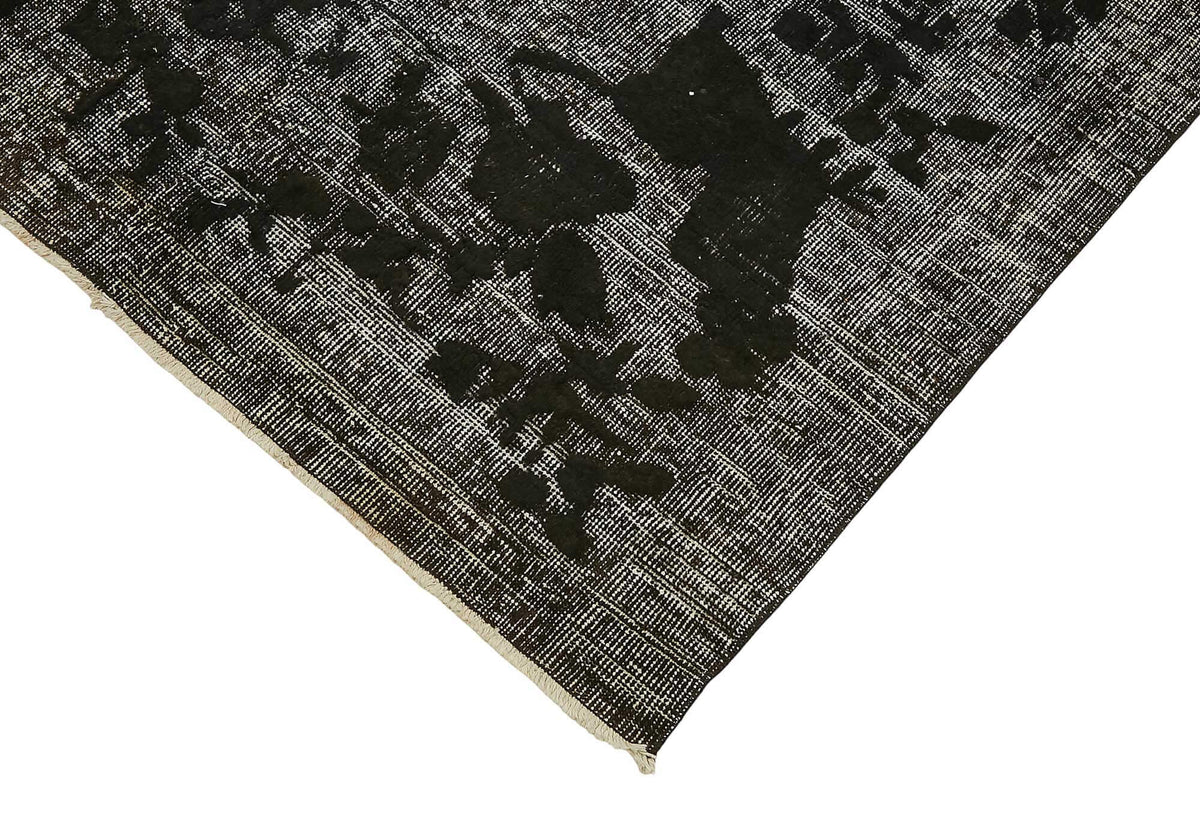 Tosole Siyah Gri Halı Soyut Desenli Modern Dokuma 115x198 cm – detay görünümü