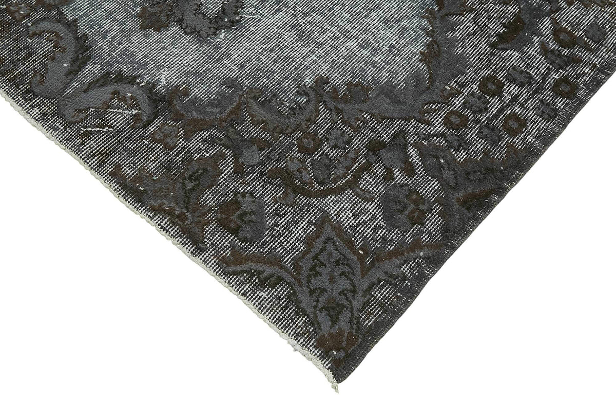 Tosole Antrasit Gri Madalyon Desenli El Dokuma Halı 30-70 Yıllık 120x211 cm – detay görünümü
