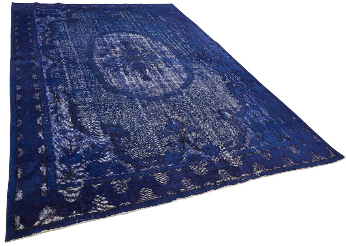 Besko Madalyon Desenli Gri Lacivert Halı 210x335 cm 46940 – genel görünüm
