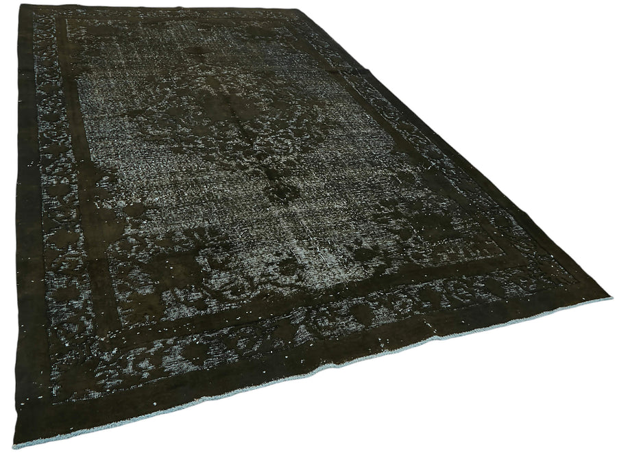 Besko Antrasit Gri Madalyon Oyma El Dokuma Halı 213x345 cm – genel görünüm