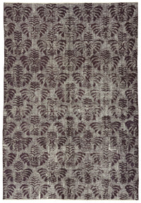Besko Gri Mor Geometrik Oyma El Dokuma Halı 166x240 cm