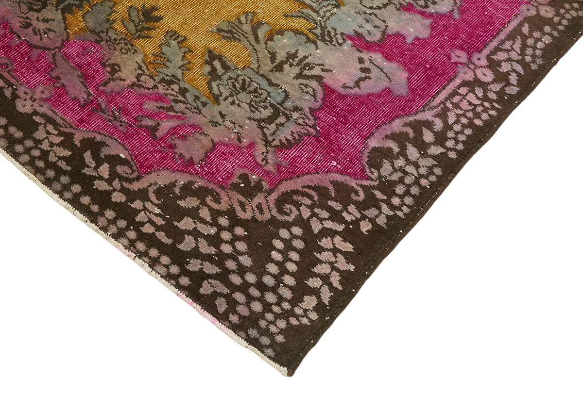 Besko Madalyon Desenli Sarı Oyma Kabartma Halı 177x303 cm 47072 – detay görünümü