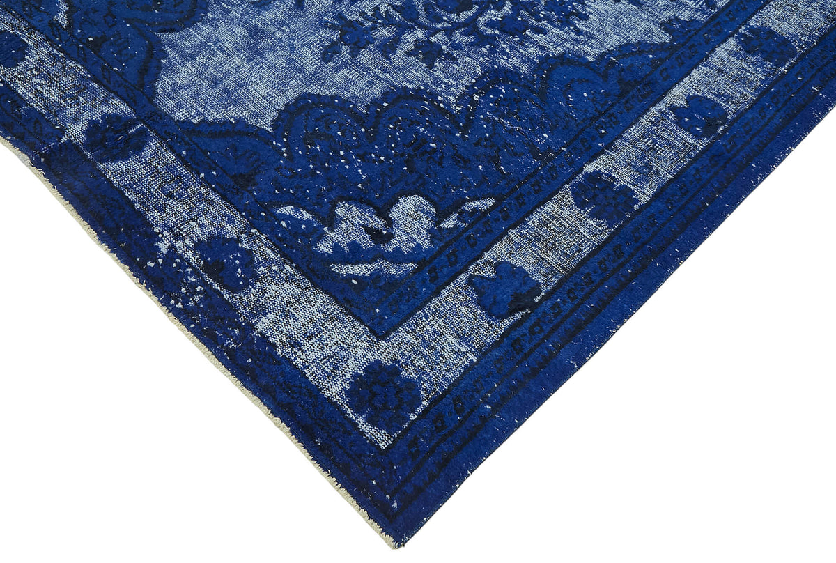 Besko Oyma Desenli Lacivert Gri Madalyon Halı 180x309 cm 47123 – detay görünümü