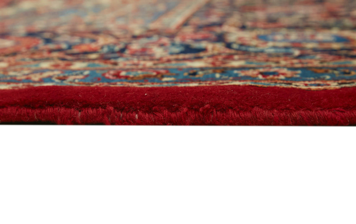 Rusvo Kırmızı Lacivert Madalyon Desenli Klasik El Dokuma Halı 305x389 cm – farklı açı