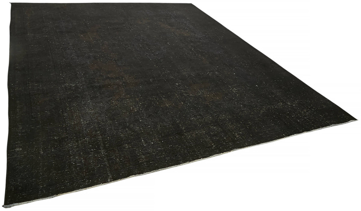 Zelko Siyah Gri Düz Desensiz Yün ve Pamuk Halı 312x407 cm 47153 – genel görünüm