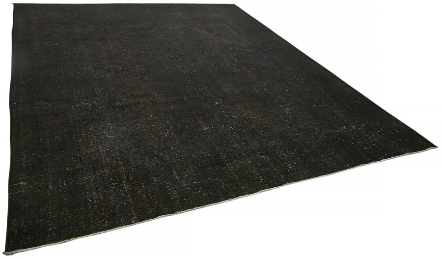 Zelko Siyah Gri Düz Desensiz Yün ve Pamuk Halı 312x407 cm 47153 – genel görünüm