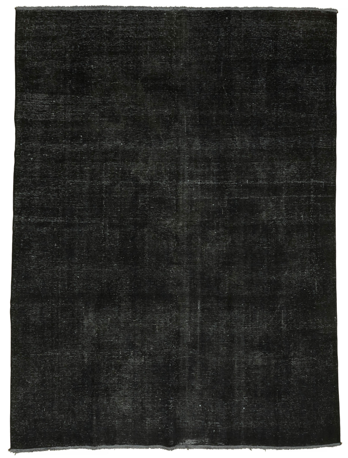 Zelko Siyah Gri Desensiz Melanj Yüzeyli El Dokuma Halı 282x390 cm