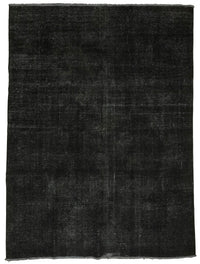 Zelko Siyah Gri Desensiz Melanj Yüzeyli El Dokuma Halı 282x390 cm