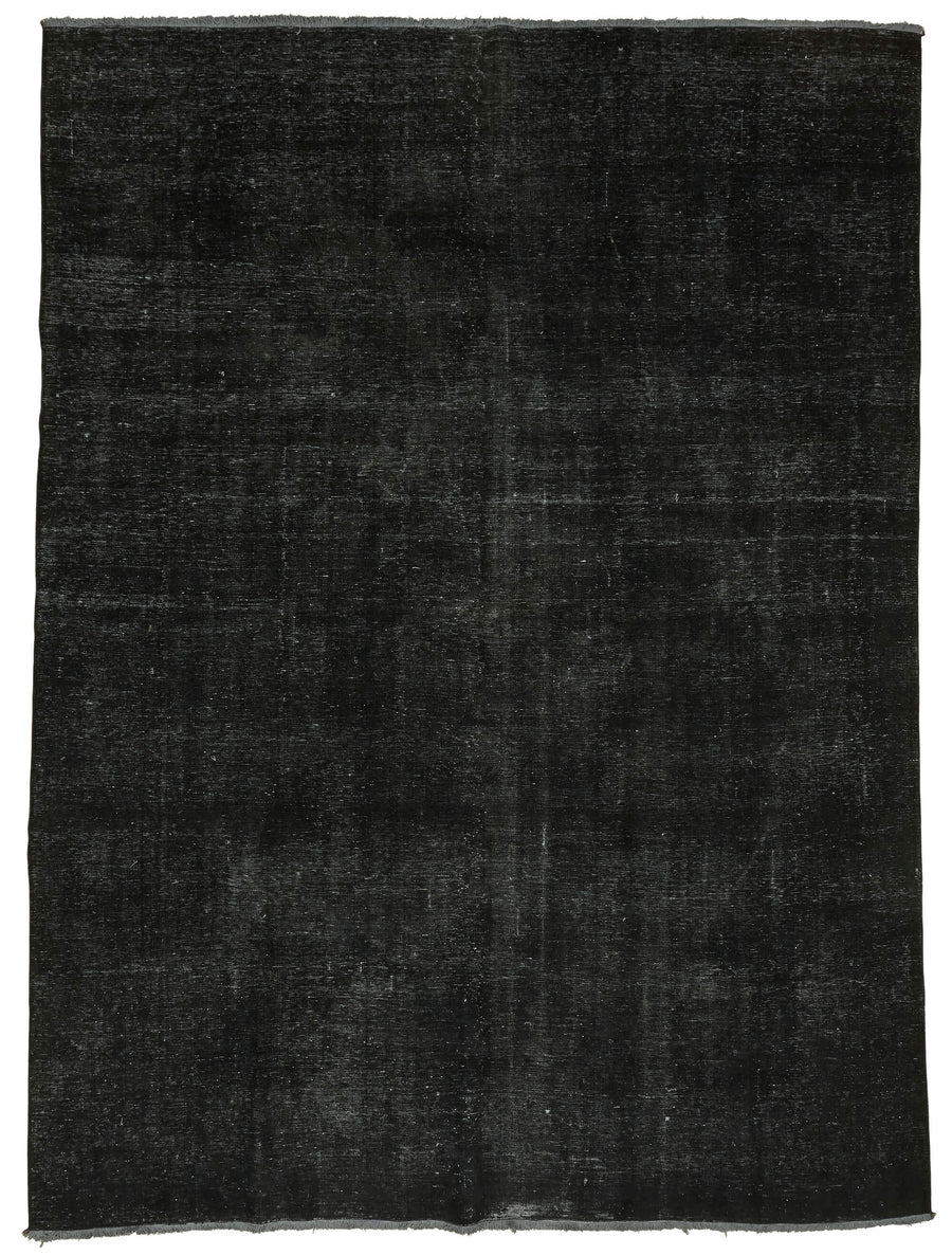 Zelko Siyah Gri Desensiz Melanj Yüzeyli El Dokuma Halı 282x390 cm