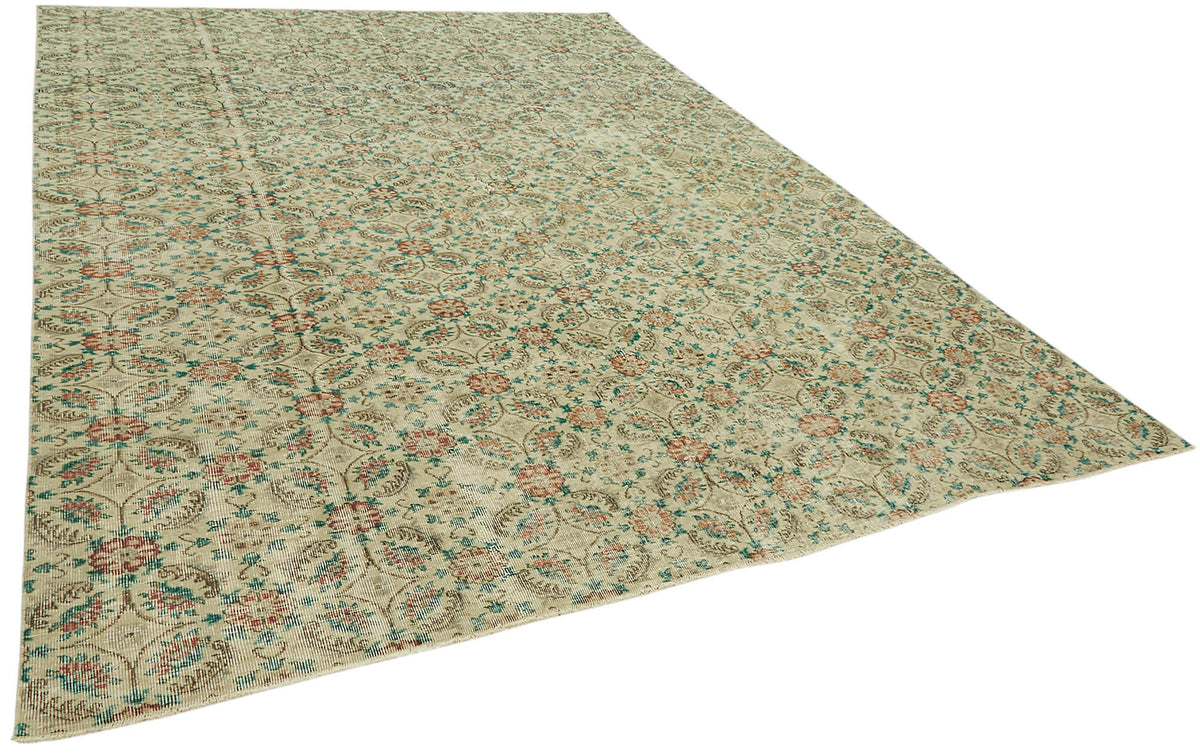 Rusvo Bej Çok Renkli Klasik Geometrik El Dokuma Halı 270x384 cm – genel görünüm