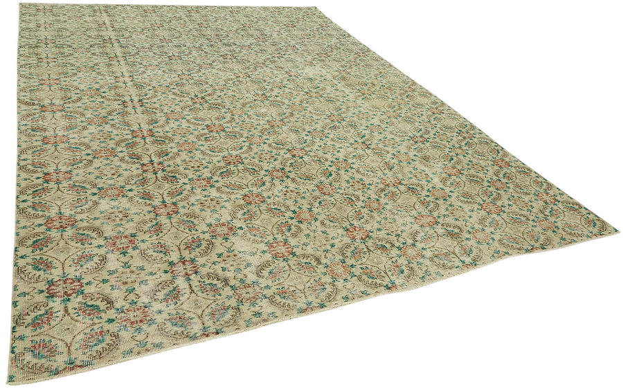 Rusvo Bej Çok Renkli Klasik Geometrik El Dokuma Halı 270x384 cm – genel görünüm