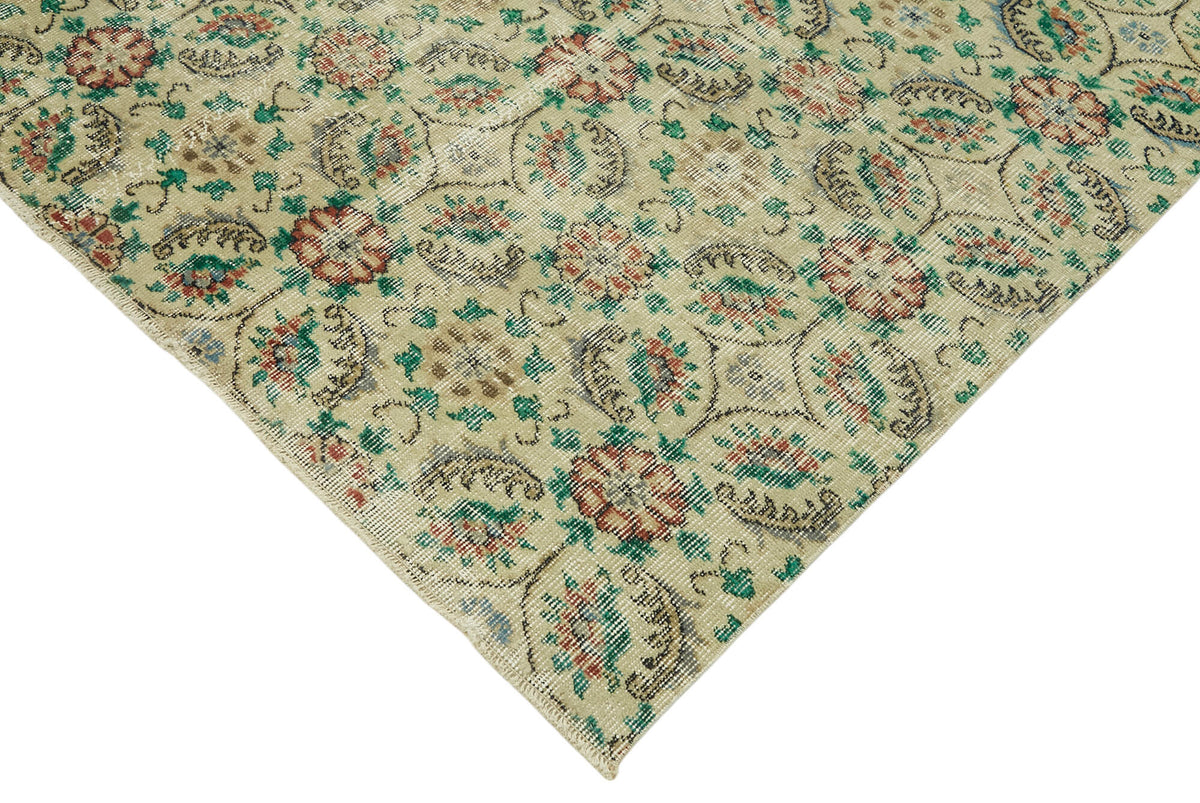 Rusvo Bej Çok Renkli Klasik Geometrik El Dokuma Halı 270x384 cm – detay görünümü