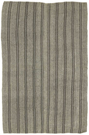 Truvo Modern Kilim Antrasit Gri Çizgili Dokuma 220x330 cm