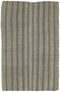 Truvo Modern Kilim Antrasit Gri Çizgili Dokuma 220x330 cm