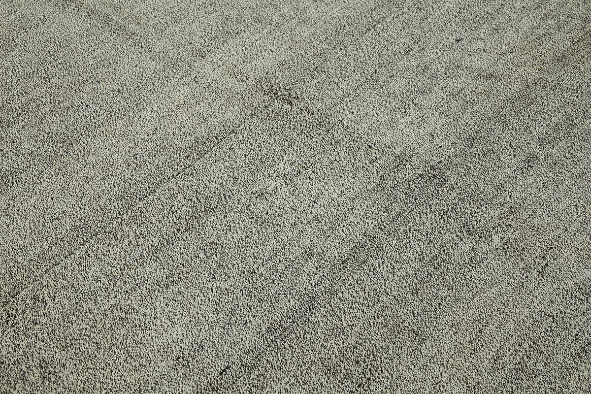 Truvo Gri Bej Düz Modern El Dokuma Kilim 243x260 cm – mekânda kullanım