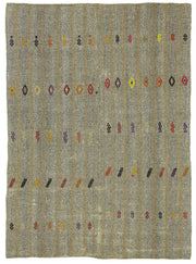 Truvo Geometrik Kilim Çok Renkli Etnik Desenli 177x244 cm