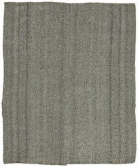 Truvo Gri Düz Modern Keçi Kılı El Dokuma Kilim 198x240 cm