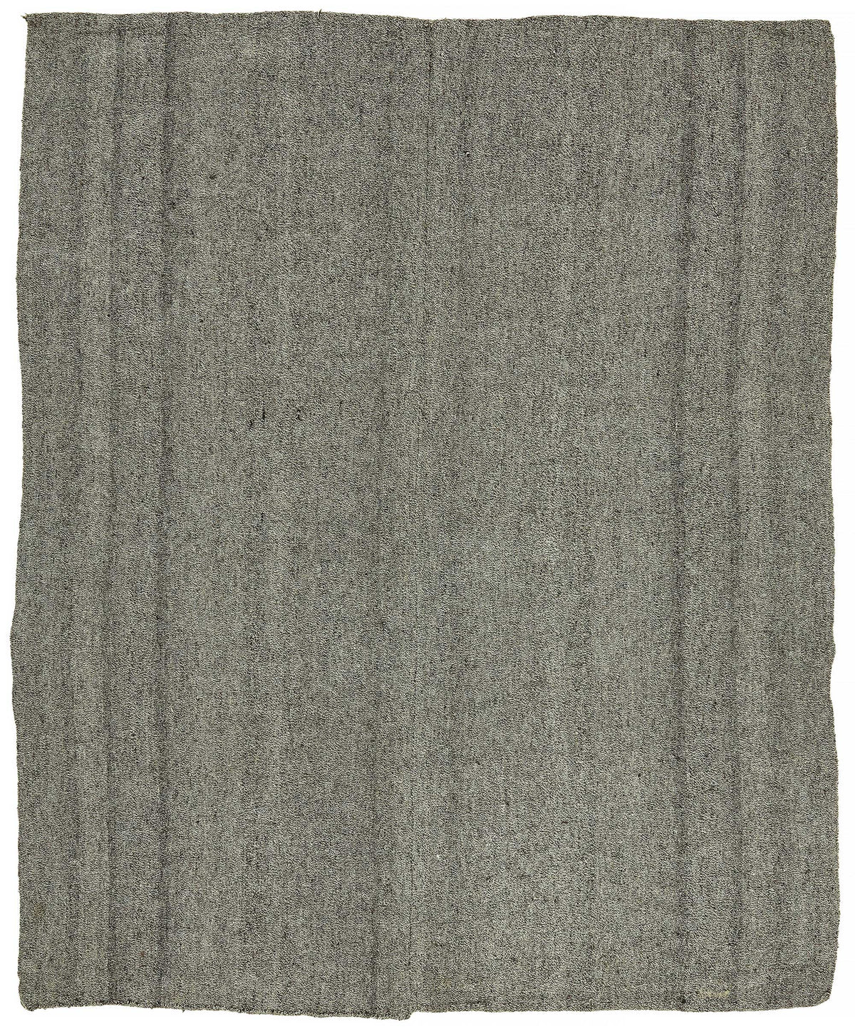 Truvo Gri Düz Modern Keçi Kılı El Dokuma Kilim 198x240 cm