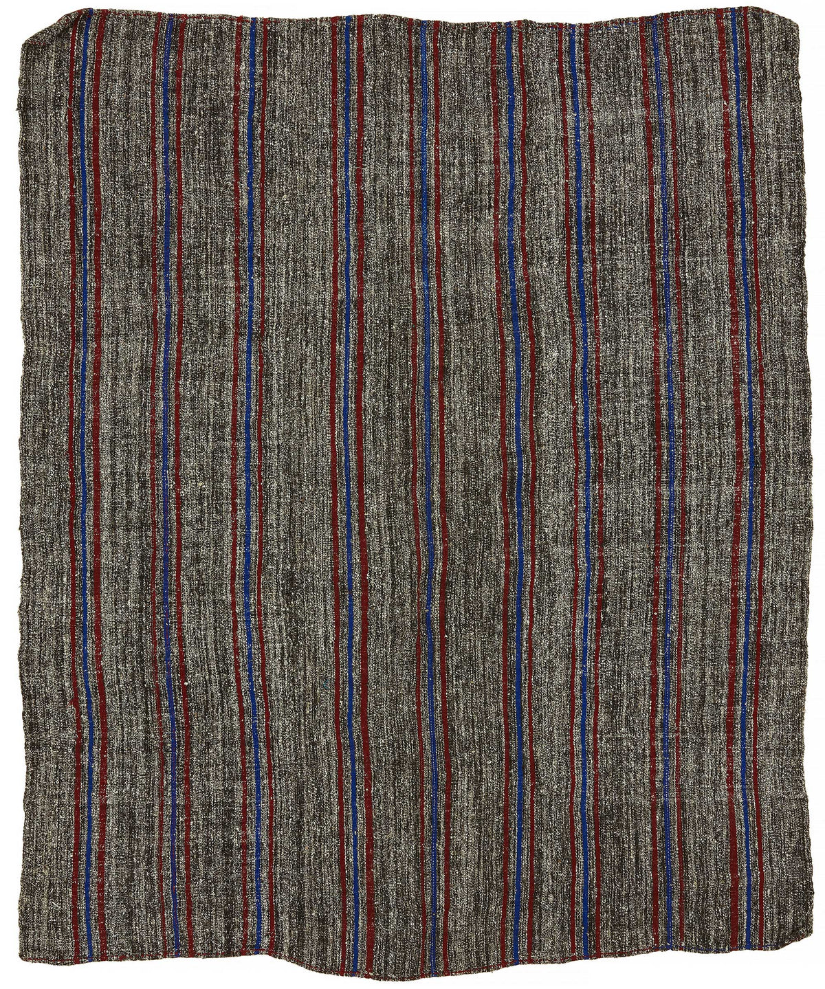 Truvo Kıl Kilim Gri Lacivert Çizgili Modern Dokuma 202x244 cm 47226