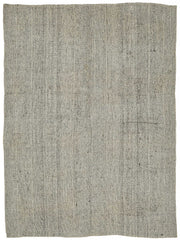 Truvo Bej Gri Desensiz Modern Keçi Kılı El Dokuma Kilim 200x272 cm