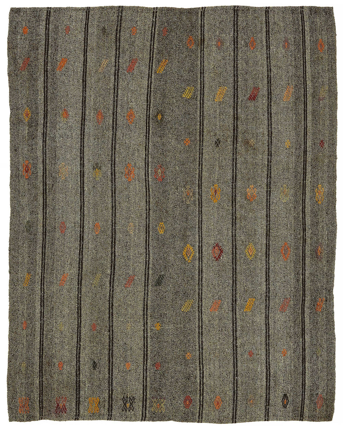 Truvo Geometrik Kilim Kırmızı ve Turuncu Desenli 178x226 cm 47234