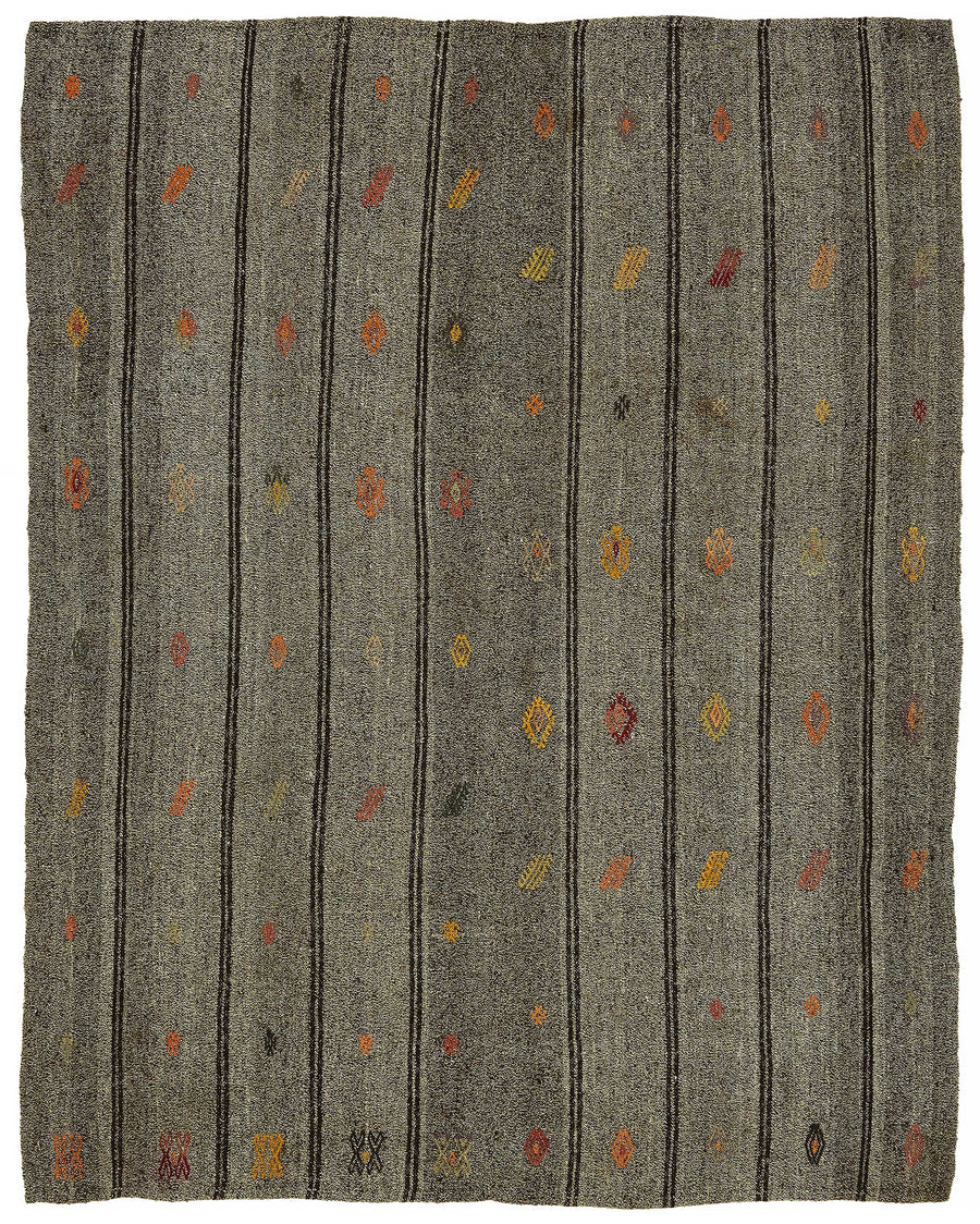Truvo Geometrik Kilim Kırmızı ve Turuncu Desenli 178x226 cm 47234