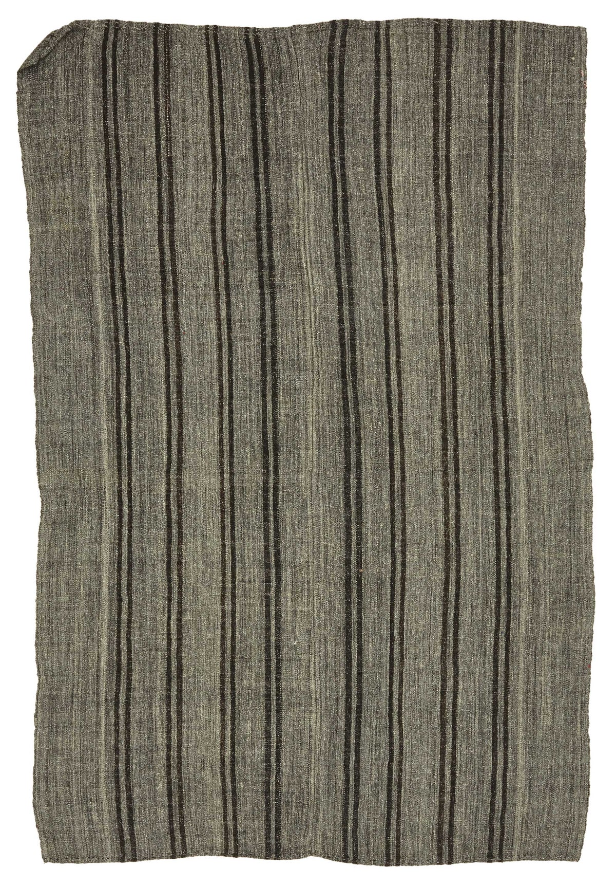 Truvo Kıl Kilim Antrasit Gri Çizgili Modern Dokuma 173x255 cm 47256