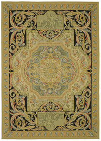 Sivemi Dama Desenli Siyah Gold Halı Bej ve Gri Tonlarda 268x380 cm