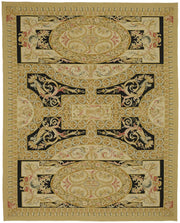 Sivemi Siyah Gold Halı Klasik Geometrik Desenli 273x337 cm