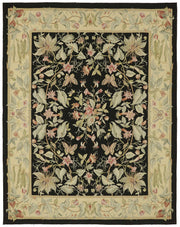Sivemi Siyah Halı Vintage Çiçek Desenli El Dokuma 242x311 cm 47397