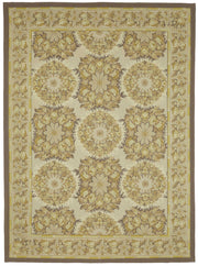 Sivemi Toprak Tonları Çiçek Desenli Bej Halı 270x370 cm