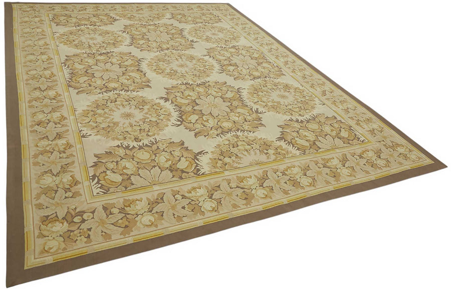 Sivemi Toprak Tonları Çiçek Desenli Bej Halı 270x370 cm – genel görünüm