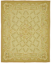 Sivemi Sarı Bej Çiçek Desenli Pamuk Yün El Dokuma Halı 239x300 cm