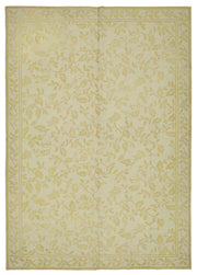 Mevri Çiçek Desenli Krem Gold ve Bej El Dokuma Halı 180x255 cm