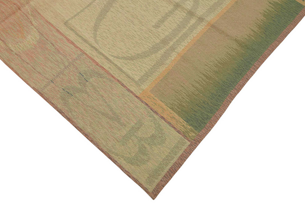 Mevri Bej Halı Geometrik Desenli Modern El Dokuma 180x257 cm – detay görünümü