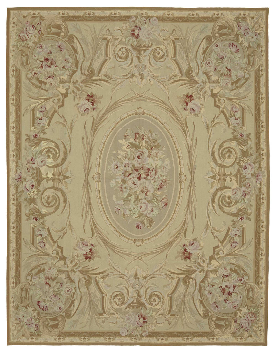 Tappeto Mevri marrone e beige con motivo floreale 249x314 cm 47476
