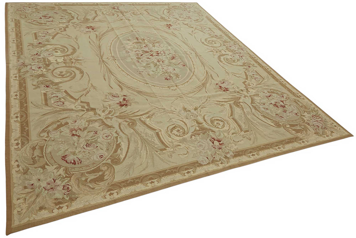 Mevri Çiçek Desenli Kahverengi ve Bej Halı 249x314 cm 47476 – genel görünüm