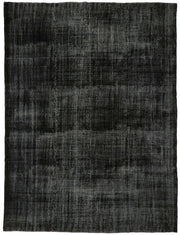 Zelko Siyah Gri Modern Soyut Desenli El Dokuma Halı 271x354 cm