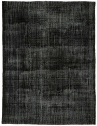 Zelko Siyah Gri Modern Soyut Desenli El Dokuma Halı 271x354 cm