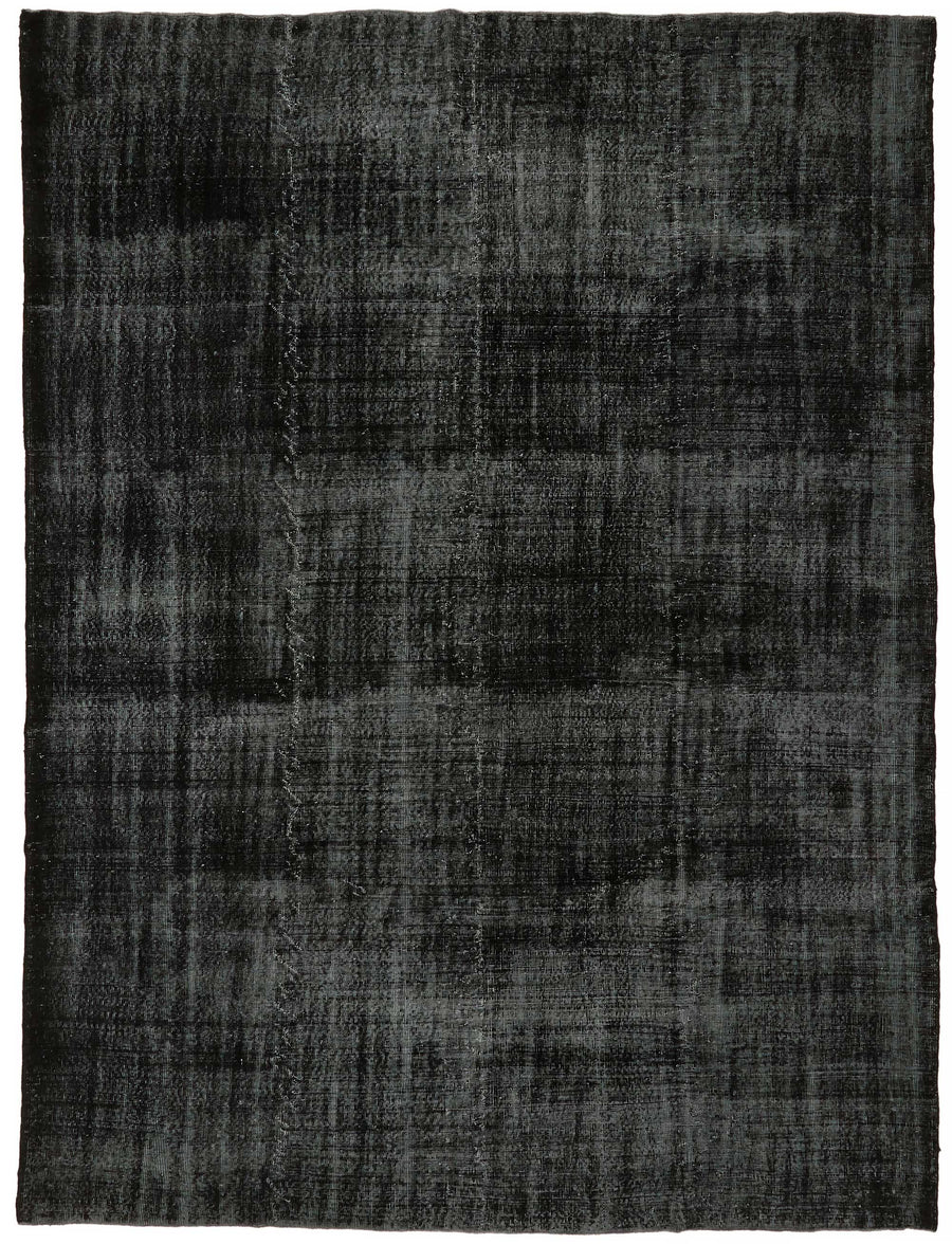Zelko Siyah Gri Modern Soyut Desenli El Dokuma Halı 271x354 cm